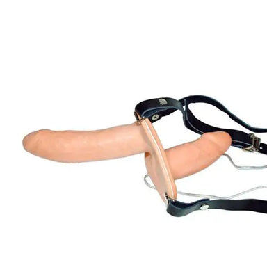 You2toys Multi - speed Vibrating Double - ended Strap - on Dildo With Harness - Peaches and Screams