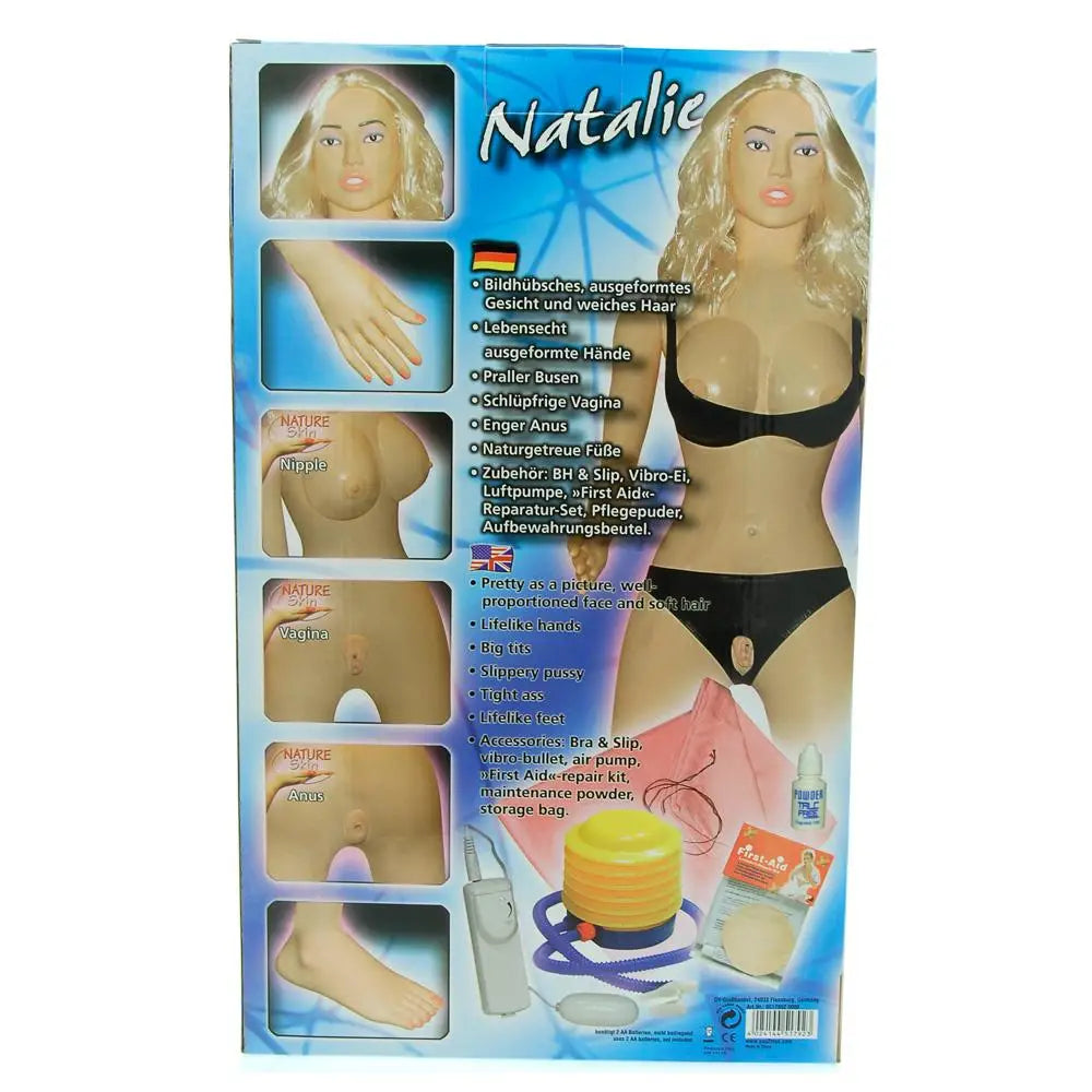 You2toys Natalie Blonde Blow-up Flesh Sex Doll With 3 Love Holes - Peaches and Screams