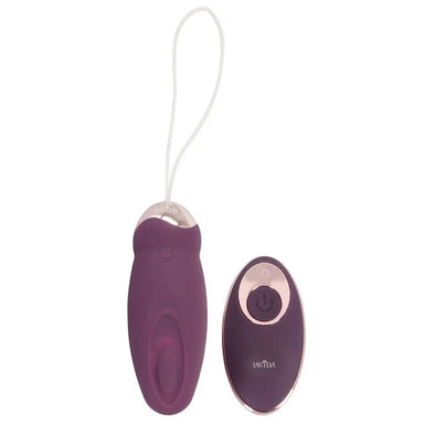 You2toys Silicone Purple Rechargeable Knocking Love Ball With Remote - Peaches and Screams