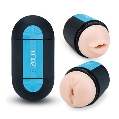 Zolo Realistic Feel Flesh Rechargeable Vagina And Ass Vibrating Masturbator - Peaches and Screams